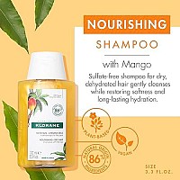 Klorane Nourishing Shampoo With Mango Butter, Moisturize And Hydrate Dry Hair, Paraben, Silicone, Sls Free, Travel Size, 3.3 Oz.