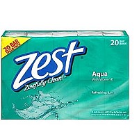 :Zest Bar Soap Aqua 4oz Bar Soaps - 20 Bar