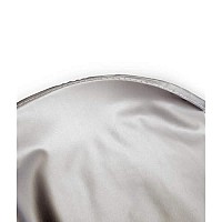 Betty Dain Jumbo Shampoo Cape, Durable, Waterproof, Stain-resistant Vinyl, Oversized Dimensions, Convenient Touch-and-close Fastener or Hook-on Closure, 45 inches wide x 54 inches long, Silver