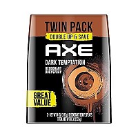 AXE Dual Action Body Spray Deodorant for Long Lasting Odor Protection Dark Temptation Body Spray Deodorant for Men Formulated Without Aluminum 4. 0 oz, Twin Pack