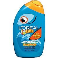 L'Oreal Paris Kids Extra Gentle 2-in-1 Shampoo, Sunny Orange Swim, Citrus, 9 Fl Oz