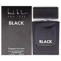 Nicole Miller Black Men's Eau De Toilette Spray 3.4 Oz