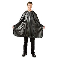 Betty Dain Magnum Shampoo Cape with Touch-and-Close Fastener, Durable, Waterproof, Stain-Resistant Vinyl, Oversized Dimensions, 54 inches wide x 66 inches long, Black