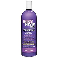 One 'n Only Shiny Silver Ultra Color-Enhancing Conditioner, Restores Shiny Brightness to White, Grey, Bleached, Frosted, or Blonde-Tinted Hair, Protects Hair Color - 33.8 Fl. Oz