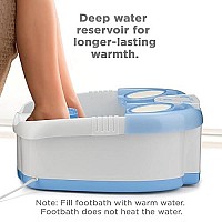 Conair Waterfall Foot Pedicure Spa With Lights, Bubbles, Massage Rollers