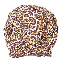 Bath Accessories Bouffant Shower Cap, Leopard Print