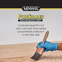 Minwax Polyshades Wood Stain Polyurethane Finish - A Pint, Bombay Mahogany, Satin