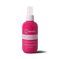 12 Benefits Instant Healthy Hair Treatment - Leave In Conditioner Spray with Quaternium 39 and Silk Fibre Protein - Smooths Frizz, Strengthens & Repairs Damaged Hair - Made in the USA, (6 Fl Oz)