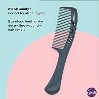 Goody Styling Essentials Detangling Hair Comb - Suitable For All Hair Types - Fine Tooth Comb Detangles Wet or Dry Hair - Hair Accessories for Men, Women, Boys and Girls