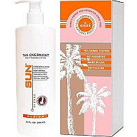 Sun Laboratories Tan Overnight Self-Tanning Lotion for Body and Face - Sunless Tan Golden Glow - Medium - 32 fl oz Bottle