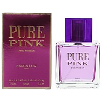 Karen Low Pure Pink Eau De Parfum Spray For Women, 3.4 Ounce