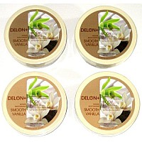 DELON Intense Moisturizing Body Butter, 6.9 Oz (4-Pack) (Smooth Vanilla)