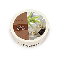 DELON Intense Moisturizing Body Butter, 6.9 Oz (4-Pack) (Smooth Vanilla)