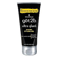 Got2b Ultra Glued Invincible Styling Hair Gel, 6 Ounces (Pack of 2)