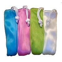 Daylee Naturals Exfoliating Mesh Soap Saver Bag Assorted Colors (4pk)