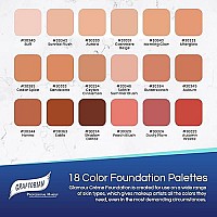 Graftobian Hd Glamour Creme Foundation Cool Super Palette - 18 High Definition Cool Undertone Cream Shades