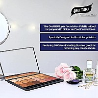 Graftobian Hd Glamour Creme Foundation Cool Super Palette - 18 High Definition Cool Undertone Cream Shades