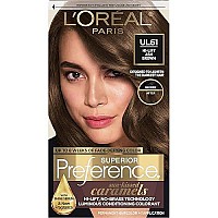 L'Oreal Paris Superior Preference Fade-Defying + Shine Permanent Hair Color, UL61 Ultra Light Ash Brown, Pack of 1, Hair Dye