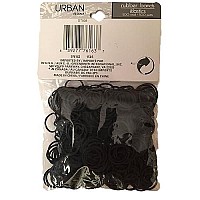 Pack of 500 Small Black Rubber Bands for Styling, Kids Hair, Braids Hair, Dreadlocks, Babies, Hair Twists, Ethnic Styles and Even Fishing, Urban Essence Brand