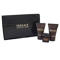 Versace Crystal Noir By Gianni Versace Gift Set For Women: Edt .17 Oz Mini & Body Lotion .8 Oz & Shower Gel .8 Oz