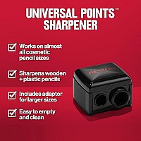 Makeup Sharpener by Revlon for Eyeliner, Lip Liner, and More! Universal Sharpener for All Wooden & Plastic Pencil Sizes