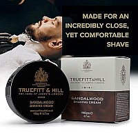 Truefitt & Hill Shaving Cream Bowl - Sandalwood | Smooth Glide for Incredibly Close, Yet Comfortable Hydrating Shave, 6.7 ounces