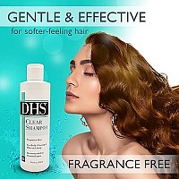 DHS Clear Shampoo - Womens and Mens Shampoo for Sensitive Skin/Unscented Cleansing Shampoo Cleans Hair and Treats Dry Scalp/Irritant-free, Paraben-free, Fragrance-free, and Dye-free / 8oz