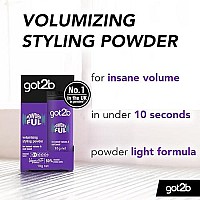 Got2B Schwarzkopf Powder'ful Unisex Root Hair Styling Powder, For Instant Volume and Root Boost, Vegan, 10g