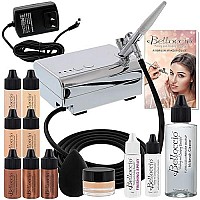 Belloccio Professional Beauty Airbrush Cosmetic Makeup System With 4 Fair Shades Of Foundation For Women