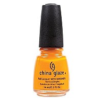 China Glaze Nail Polish, Papaya Punch, 0.5 Fluid Ounce