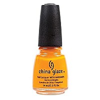 China Glaze Nail Polish, Papaya Punch, 0.5 Fluid Ounce