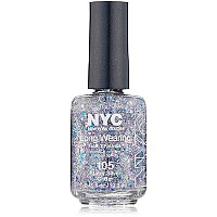 N.Y.C. New York Color Long Wearing Nail Enamel, Starry Silver Glitter, 0.45 Fluid Ounce