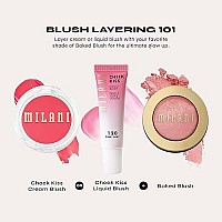 Milani Baked Blush - Corallina (0.12 Ounce) Cruelty-Free Powder Blush - Shape, Contour & Highlight Face for a Shimmery or Matte Finish