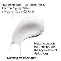 La Roche Posay Hydraphase Intense Hyaluronic Acid Eyes, Reduces Under Eye Bags And Puffiness With Plumping Hydration