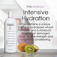 TRI Moisturizing Conditioner - Hydrating Hair Conditioner for Dry & Damaged Hair, Infused Wheat Protein to Protect, Repair & Restores Moisture to Curly, Straight, Wavy Treated Hair - 34 Fluid Ounce