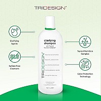 TRI Hair Care Clarifying Shampoo- Clarifying Shampoo For Build Up- Purifying Hair Shampoo with Topical Nutrition Complex- Shampoo For Hair Color Preparation- Home or Salon Shampoo- 34 Oz