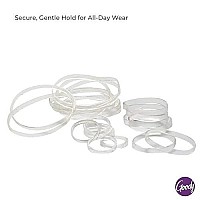 GOODY Ouchless Womens Polyband Elastic Hair Tie - 250 Count, Clear - Fine Hair - Hair Accessories to Style With Ease and Keep Your Hair Secured - Perfect for Fun and Unique Hairstyles - Pain-Free