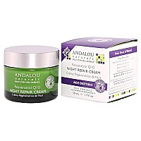 Andalou Naturals Night Crm Repair Resvrtrl 1.7 Fl Oz(Pack of 1)