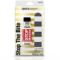 Onyx Professional Stop The Bite Nail Biting & Thumb Sucking Deterrent Polish 0.5 fl oz - Helps Nails Grow & Can Be Used As Top or Base Coat