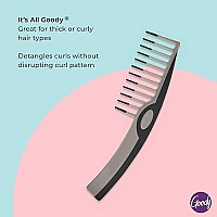 Goody Styling Essentials Detangling Hair Comb - Suitable For All Hair Types - Wide Tooth Comb Detangles Wet or Dry Hair - Hair Accessories for Men, Women, Boys, and Girls (Color May Vary)