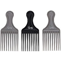 Goody Comb & Lift Hair Pick, Assorted Colors, 3 Count (Pack of 1)