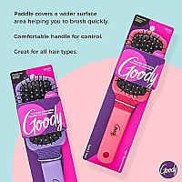 GOODY So Bright Collection BoostS Style Cushion Hair Brush, Cranberry, Pack of 3