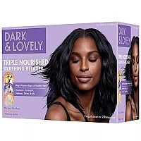 SoftSheen-Carson Dark and Lovely Triple Nourished Silkening Relaxer No-Lye Regular Strength with Shea Butter, Jojoba and Avocado Oils, Regular