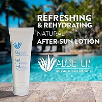 ALOE UP After Sun Light Moisturizer Skin Care - Body Moisturizer uses Aloe Vera Gel, Coconut Oil, and Vitamin E for After Sun Care/Beach Essential Sun Lotion Soothes Sunburned Skin / 4 oz