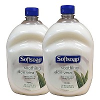 Softsoap Hand Soap Soothing Aloe Vera Moisturizing Hand Soap Refill 64 Fl Oz (Pack of 2)