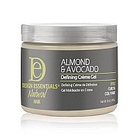 Design Essentials Natural Almond & Avocado Curl Defining Creme Gel For All Curl Types - 16 Oz