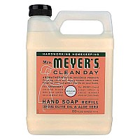 Mrs. Meyer's Hand Soap Refill, Made with Essential Oils, Biodegradable Formula, Geranium, 33 Fl. Oz