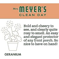 Mrs. Meyer's Hand Soap Refill, Made with Essential Oils, Biodegradable Formula, Geranium, 33 Fl. Oz