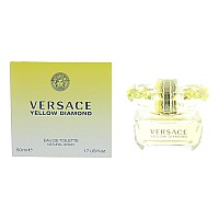 Versace Yellow Diamond Eau De Toilette Spray for Women, 1.7 Fl Oz