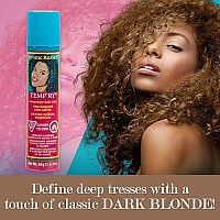 Jerome Russell Temporary Hair Color Spray, Dark Blonde - Intense Spray-On Temporary Hair Color, Fast-Drying, Non-Sticky, Travel Size Hair Dye for Instant Vivid Hair Color, 2.2 oz